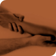 Close-up of elbow massage