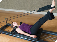 Pilates reformer machine